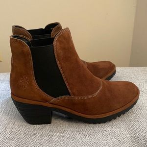 Fly London chelsea suede boots booties